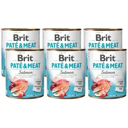 BRIT PATE & MEAT SALMON 6x800g