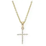 JuwelmaLux Kreuzanhänger JuwelmaLux Anhänger 585/000 (14 Karat) Gold Kreuz mit Brillanten JL10- (1-tlg)