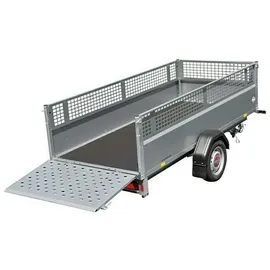 STEMA PKW-Anhänger, BxL: 128 cm x 251 cm, max. Nutzlast 465 kg - silberfarben