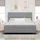 vidaXL Boxspringbett 180 x 200 cm Hellgrau