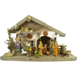 Krippenbaustudio Böhner Festliche Weihnachtskrippe Moorsbrunn inkl. 12-tlg. Figurensatz F 650-7