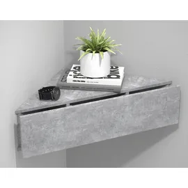 VCM Nachtschrank Usal 60 x 43 x 15 cm Grau