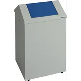 stumpf metall Putzwollkasten H570xB330xT310mm Geh.lichtgrau/Klappe enzianblau Stahlbl.STUMPF