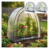 ideoon garden Foliengewächshaus Folie Transparent 175 x 186 x 84 cm