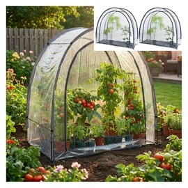 ideoon garden Foliengewächshaus Folie Transparent 175 x 186 x 84 cm