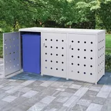 Mülltonnenbox Müllbox Mülltonnenverkleidung Mülltonne Gartenbox Edelstahl vidaXL