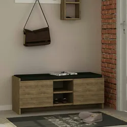 Dmora Schuhschrank Dbarrec, Schuhregal, Mehrzweck-Eingangsgarderobe, Möbel für Schuhe, 110x37h43 cm, Eiche