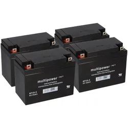 4x 6V 20Ah AGM Akku Gel Bleiakku 6V 20Ah Batterie Modellbau