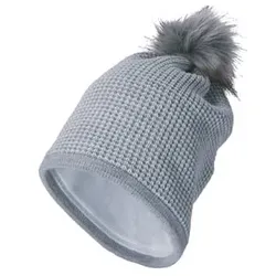 Sterntaler Bommelmütze Glitzereffekt silber melange, 51 cm