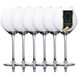Intirilife Weinglas, Glas, Wein Glas Set 470 ml Rotwein Weißwein Gläser Spülmaschinenfest (6-tlg) - 2 Jahre Gewährleistung - mind. 14 Tage Rückgaberecht - Weiß,Durchsichtig
