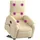 vidaXL Massagesessel elektrisch Polyester 99 x 99 x 99 cm Beige