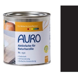 Auro Abtönfarbe für Naturharzöle 150 schwarz - 0,375 l Dose