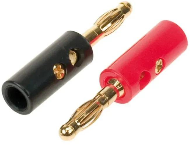  Bananenstecker 1 x rot / 1 x schwarz > 10 mm2 