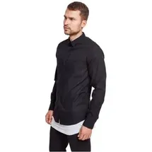 URBAN CLASSICS Basic Flanell Hemd Black L