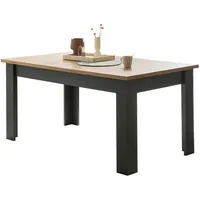 Furn.design Esstisch grau und Wotan Eiche Landhaus Küchentisch 160