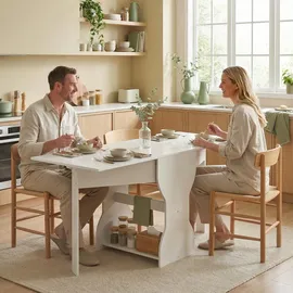 Homcom Klapptisch 60 x 75 x 160 cm weiß