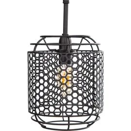 Nowa Rattan 4-flg. 74 cm schwarz Holzgeflecht