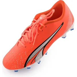 Puma Ultra Play FG/AG Herren Ultra Orange/Puma White/Blue 43