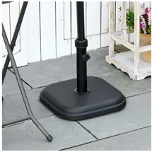 Outsunny Schirmständer Beton 11 kg Schwarz