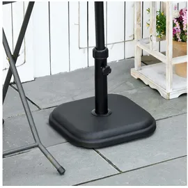Outsunny Schirmständer Beton 11 kg Schwarz
