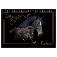 Calvendo Traumpferde-ART-Collection (Tischkalender 2026 DIN A5 quer), CALVENDO Monatskalender: