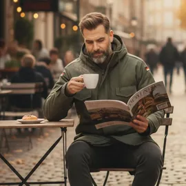 Brandit Textil Parka Flag olive L