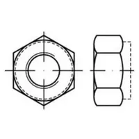 Hörger & Geßler Sechskantmutter ISO 7040 M12 A4 50 Stück
