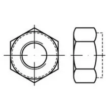 Hörger & Geßler Sechskantmutter ISO 7040 M12 A4 50 Stück