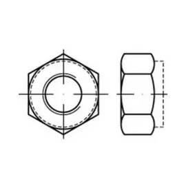 Hörger & Geßler Sechskantmutter ISO 7040 M12 A4 50 Stück