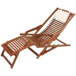Garden Pleasure Lounge Eukalyptus Holz Sonnenliege Garten Relax Liege Möbel