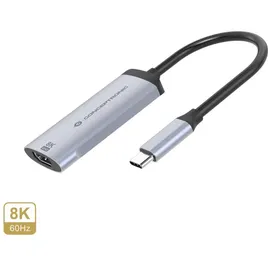Conceptronic ABBY23G USB-C-auf-HDMI-2.1-Adapter, 8K60Hz, USB Typ-C, HDMI-Ausgang,