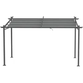 Outsunny Pergola 397 x 295 x 230 cm dunkelgrau
