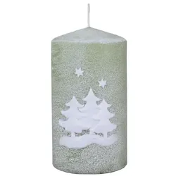 Wiedemann Kerzen Weihnachtskerzen Stumpen Powder Winter Aloe Vera 130 x 70 mm, 4er Set Kerzen
