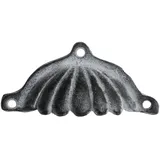 Chic Antique Muschelgriff Möbelgriff Schubladengriff Griff Möbelknauf Knauf Grau Chic Antique grau