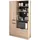 Parisot Meuble Küchenbuffet Eiche Dunkelgrau, Holz, 100x186x45 cm, Küchen,