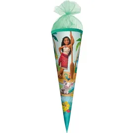 ROTH Schultüte, Disney Vaiana, 35 cm, rund, Tüllverschluss