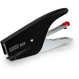 Novus Heftzange B 33 (15 Blatt Heftleistung, Heftklammertyp 8/4, Metall) schwarz / grau