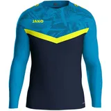 Jako Sweat Iconic Kinder - marine/jako blau/neongelb 164