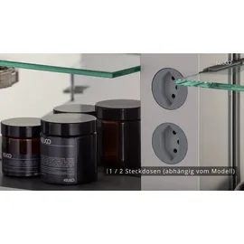 Keuco Royal Lumos Wandeinbau 70 cm offenes Fach silber eloxiert speziell für die Schweiz