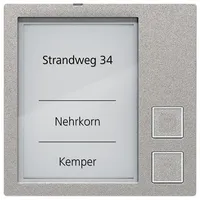 TCS AMI10912-0010 Klingeltastenmodul Serie AMI mit 2 Klingeltasten, silber