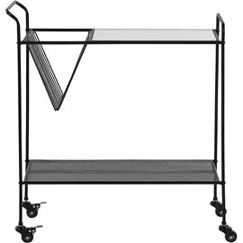 Beliani Servierwagen ALAMO Metall Schwarz