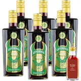 Leverings Ossenkämper Kräuterlikör 40% Vol.– 6er-Set mit gratis Mini-Flasche