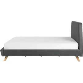 Beliani Polsterbett 180 x 200 cm Grau