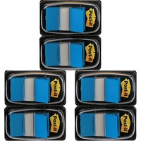 3M Post-it 680-BE2 Haftstreifen Index Standard, 2 x 50 Haftstreifen im Spender, 25,4 x 43,2 mm, blau (Packung mit 3)