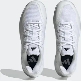 adidas Herren Gamecourt 2.0 Tennis Shoes, FTWR White/FTWR White/Matte Silver, 46 EU - 46 EU