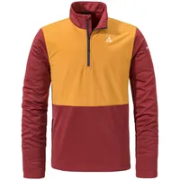 Schöffel Herren Jersey Style Salza MNS, schnelltrocknendes Radtrikot mit Rückentasche, wärmendes MTB Jersey, Funktionsshirt mit integriertem Brillentuch, Masala, 50