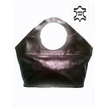 Marrakesch Orient & Mediterran Interior Loubna Shopper Leather Dunkelbraun