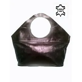 Marrakesch Orient & Mediterran Interior Loubna Shopper Leather Dunkelbraun