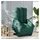 vidaXL Relaxsessel mit Aufstehhilfe Stoff 93 x 101 x 93 cm Dunkelgrün