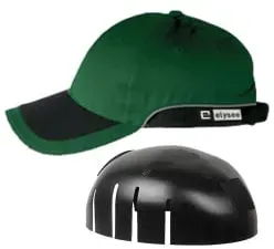 elysee® Cap mit Anstoßkappe GREG, EN 812, grün 1 Stück, Farbe: grün